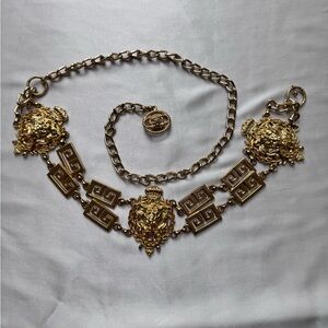 Vintage • Chunky Gold Lion’s Belt